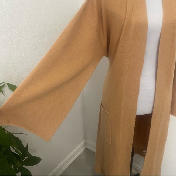 ASOS • Threadbare Longline Soft Camel Cardigan with Tie-belt and Pockets Sz 6NWT - Picture 6 of 10